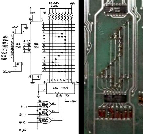 Space Race schematics and board photo